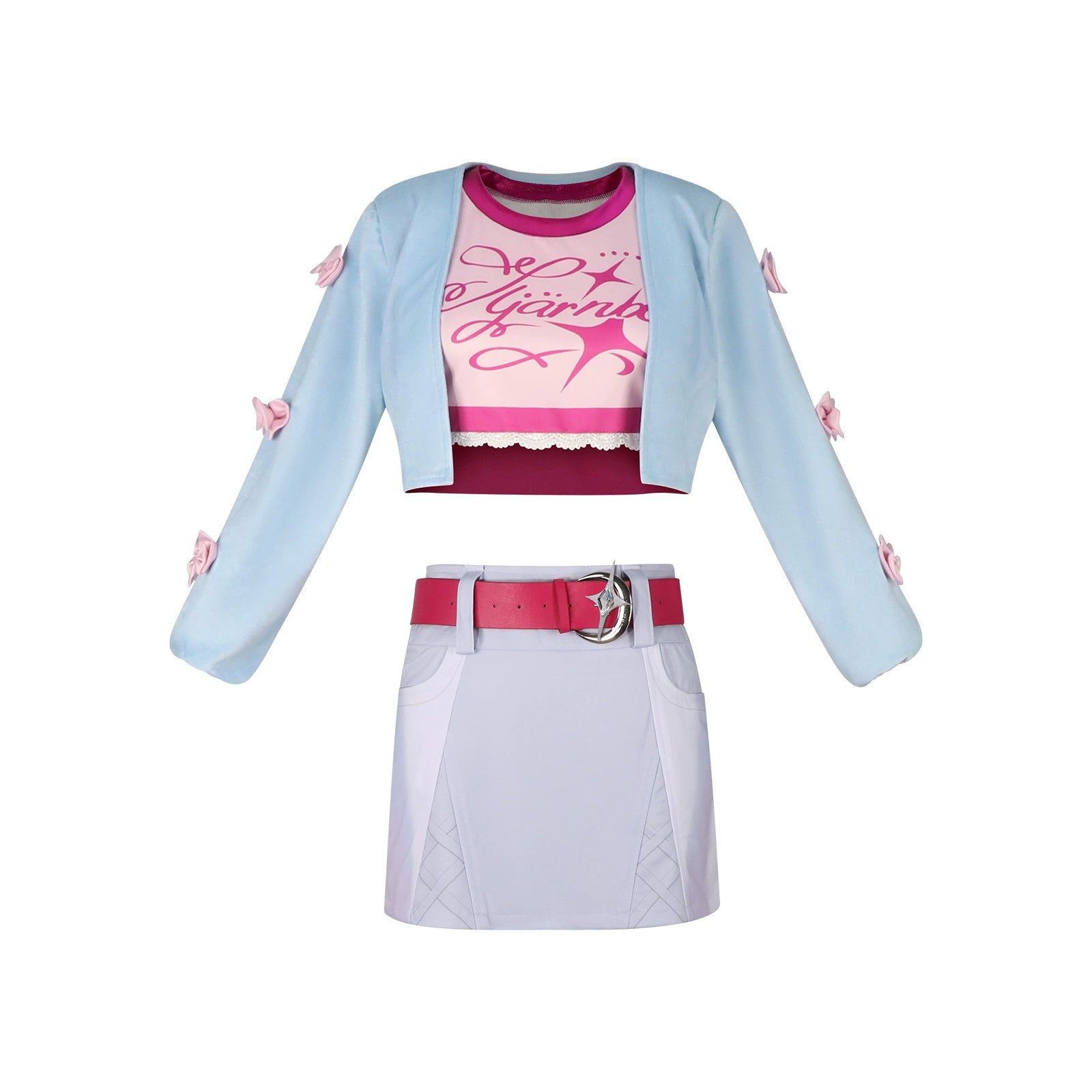 Riria Katsuragi The Idolmaster Suesses Buehnenkleid Cosplay Kostuem Damen