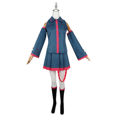 Kasane Teto Uniform-Kleid Cosplay Kostuem Damen Blau