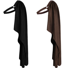 Halbschulter-Umhang mit Gürtel – Steampunk-Cape, UNISEX