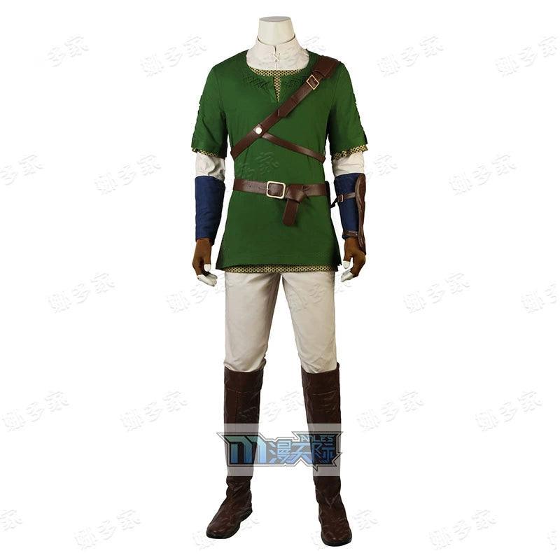 Link Zelda Twilight Princess Tunika Cosplay Kostuem Damen Gruen