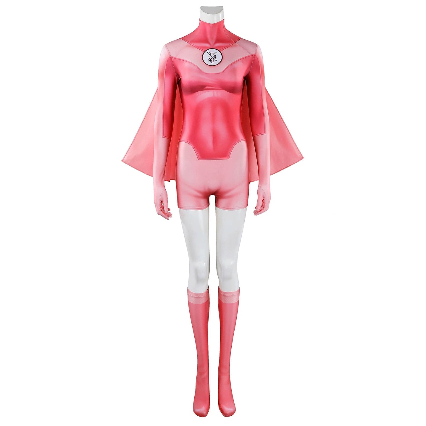 Atom Eve Invincible Anzug Cosplay Kostuem Damen Pink Rot