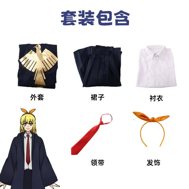 Mash Burnedead Mashle Akademie-Umhang-Set Cosplay Kostuem Damen