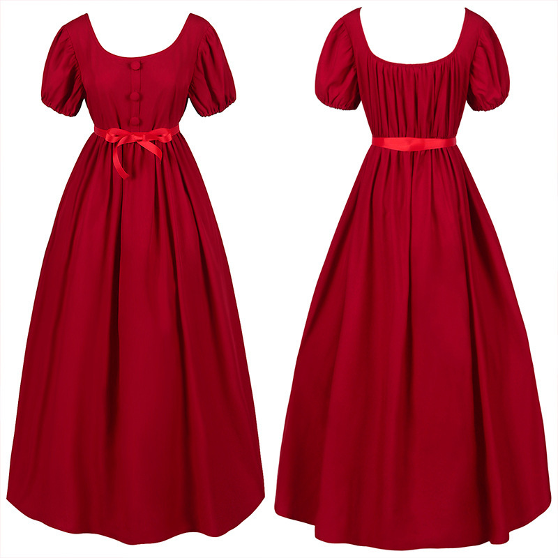 Regency Ballkleid – Empire-Taille Kleid im Bridgerton-Stil für Kostümfest, DAMEN