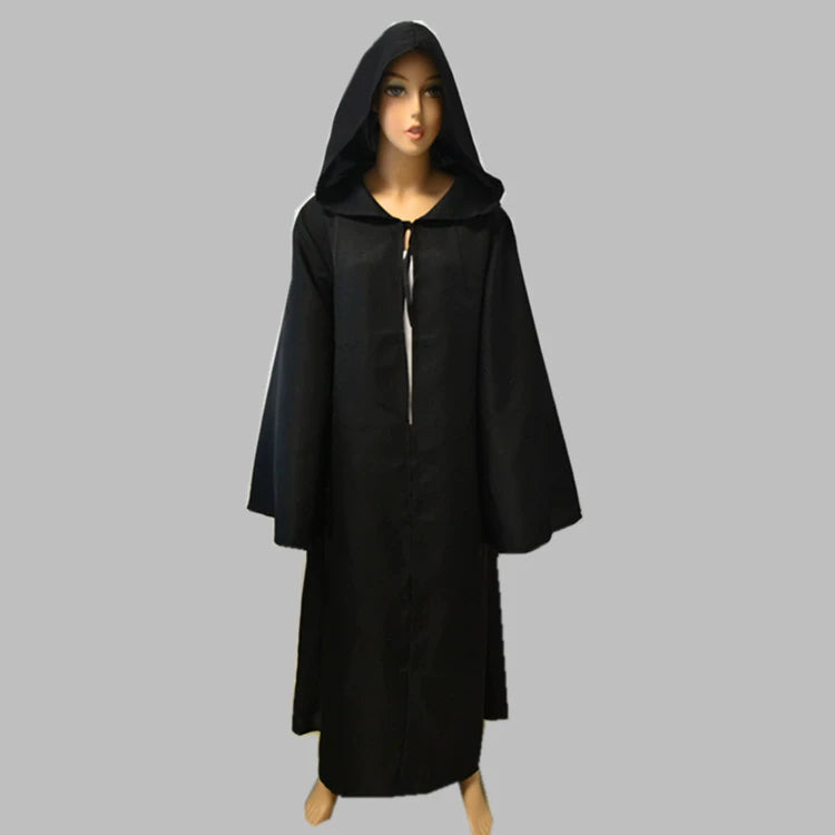 Jedi Cape Star Wars Umhang mit Kapuze Cosplay Kostuem Damen