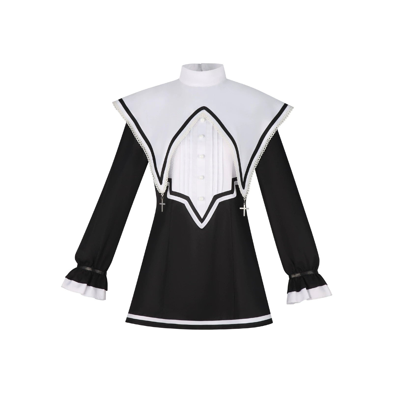 Akiyama Mizuki Project Sekai Nonnen-Kleid Cosplay Kostuem Damen Schwarz