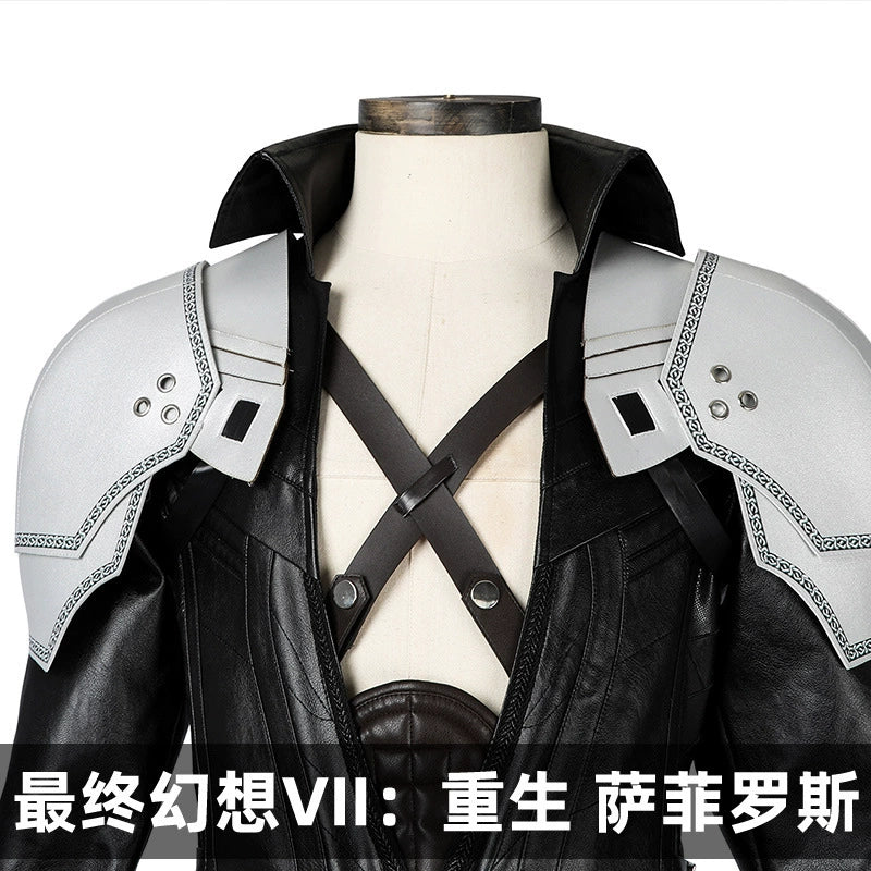Sephiroth Final Fantasy VII Mantel-Kostuem Cosplay Damen Schwarz