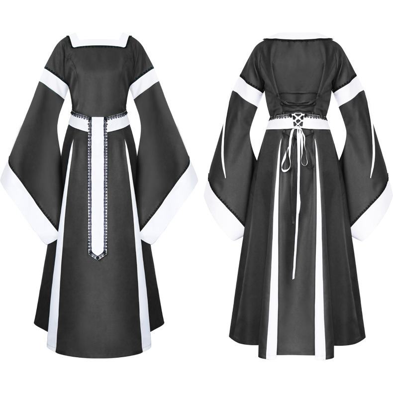 Irisches Renaissance-Kleid – Mittelalterkleid mit Taillengürtel, DAMEN