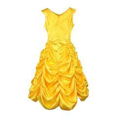 Belle Disney Gelues Ballkleid Cosplay Kostuem Damen