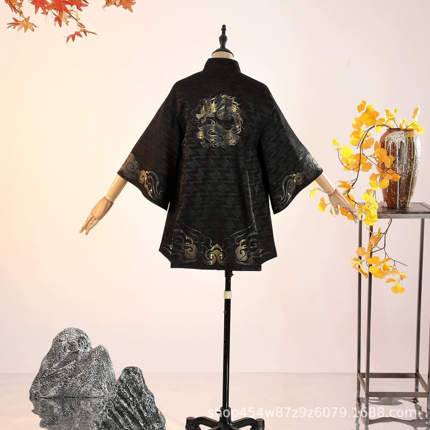 Lan Meng Naraka Bladepoint Kriegsgewand Cosplay Kostuem Damen Schwarz Gold