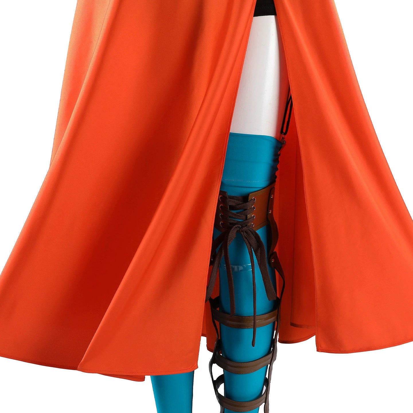 The Bride Gothic Kleid Cosplay Kostuem Damen Orange Blau