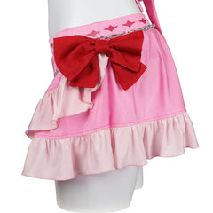 Aerith Final Fantasy VII Strand Outfit Cosplay Kostuem Damen Rosa