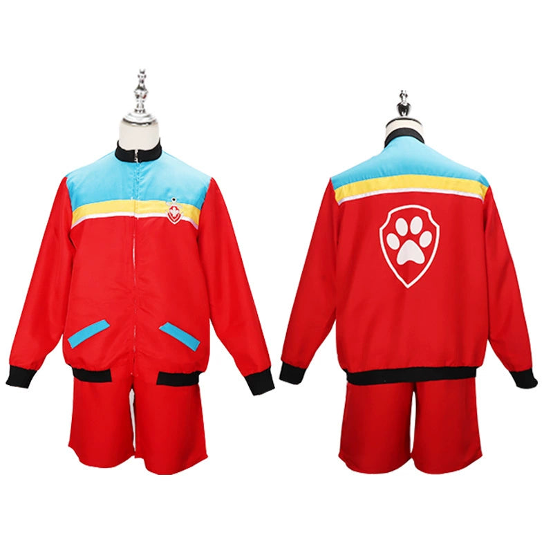 Ryder Leader PAW Patrol Rettungsteam Uniform Cosplay Kostuem Damen