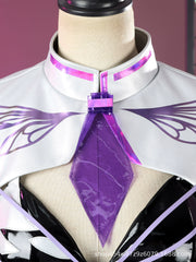 Konzert Path to Nowhere Lila-Schwarzes Konzert-Outfit Cosplay Kostuem Damen