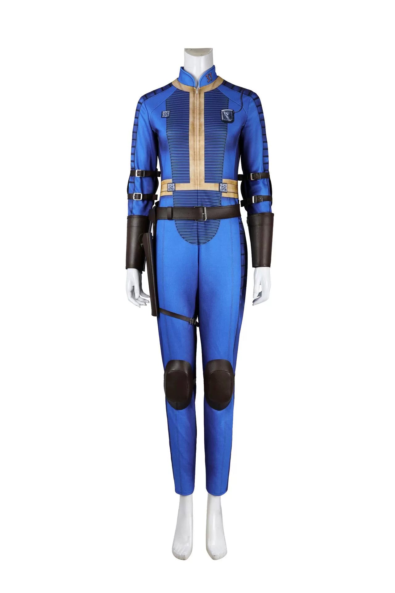 Lucy Fallout Overall Protektoren Cosplay Kostuem Damen Blau