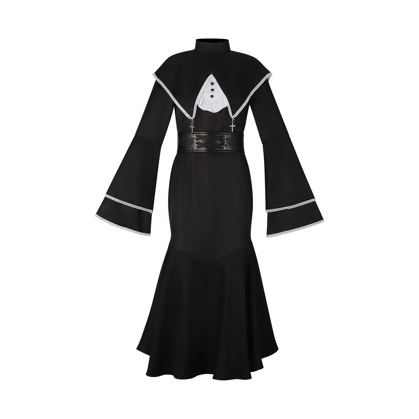 Shiomi Nono Project Sekai Nonnen-Kleid Cosplay Kostuem Damen Schwarz