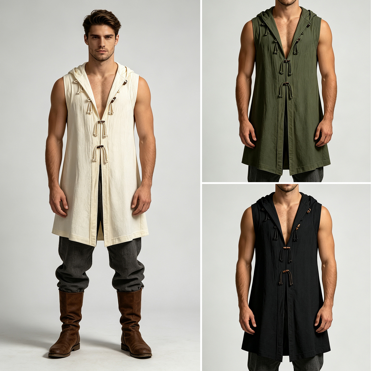 Tabard-Westenkleid – wikinger Skjoldur für LARP, HERREN