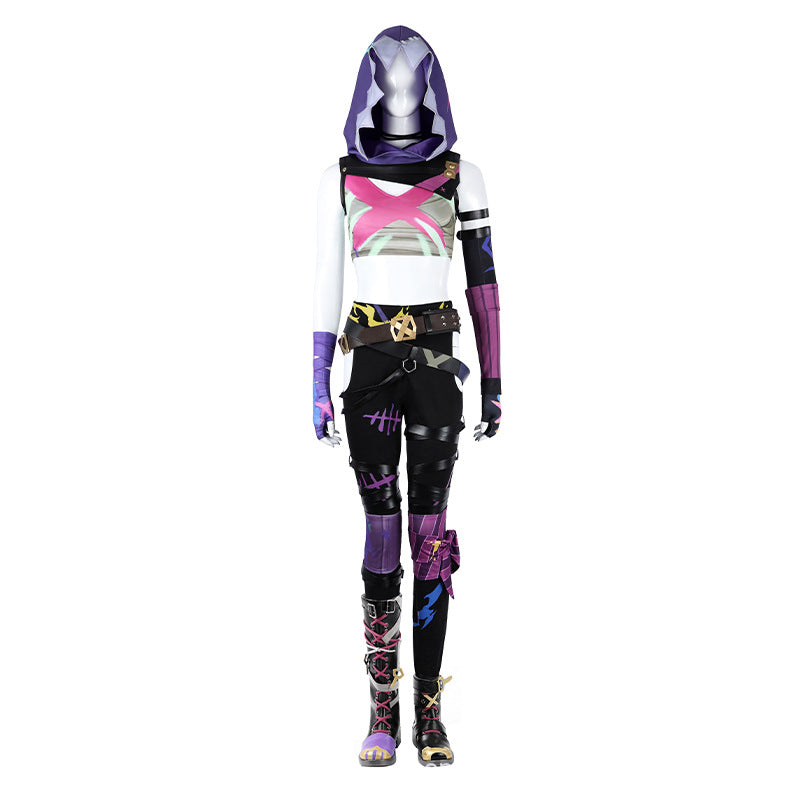 Jinx League of Legends Outfit Cosplay Kostuem Damen