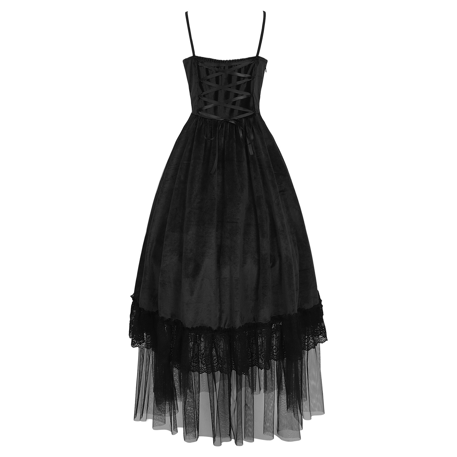 Renaissance Trägerkleid – Midikleid mit Kopfbedeckung gratis, DAMEN