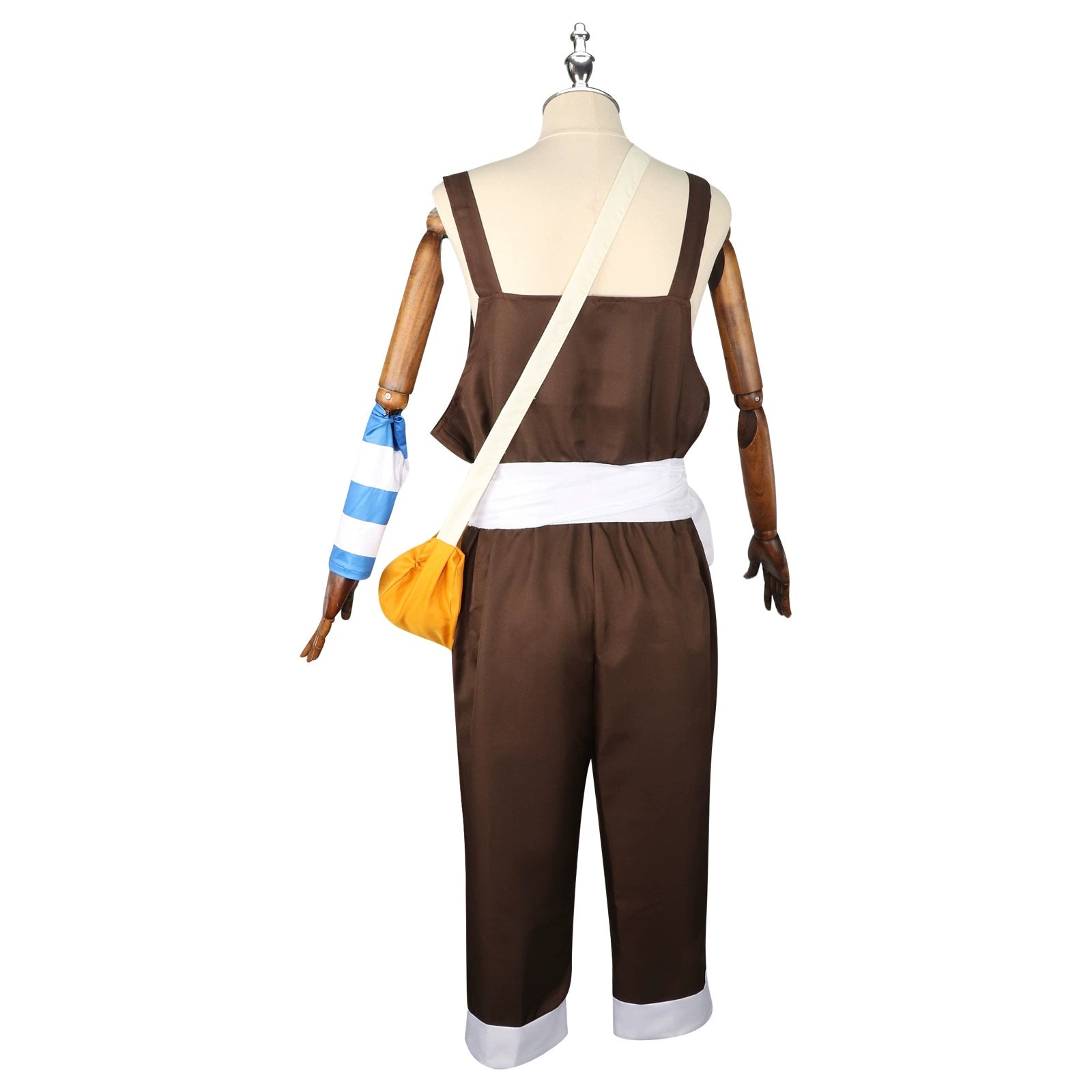 Usopp One Piece Abenteuer-Set Cosplay Kostuem Damen Khaki Gelb