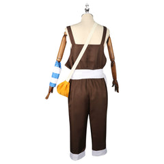 Usopp One Piece Abenteuer-Set Cosplay Kostuem Damen Khaki Gelb