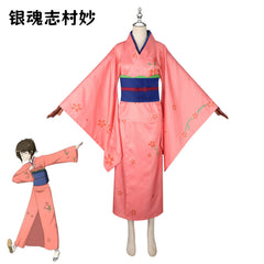 Shimura Tae Gintama Pinkes Yukata Set Cosplay Kostuem Damen