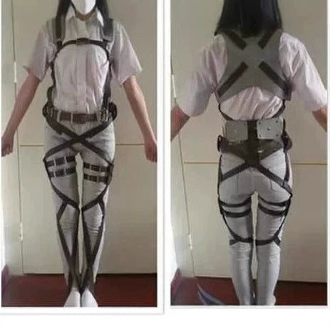 Umhang Set Attack on Titan Kapuzen Umhang Set Cosplay Kostuem Damen