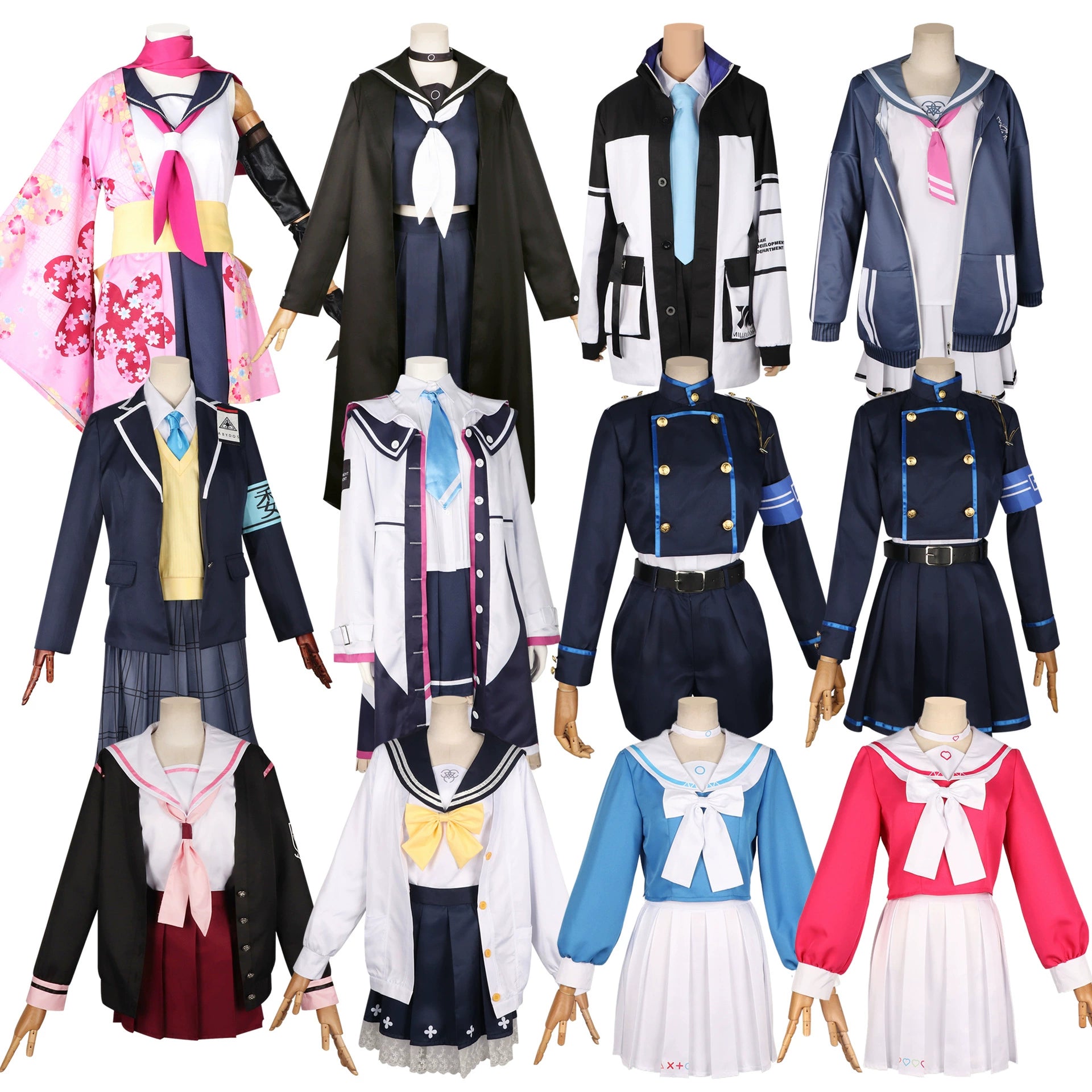 Blue Archive Charaktere Charakter-Outfit Cosplay Kostuem Damen Mehrfarbig