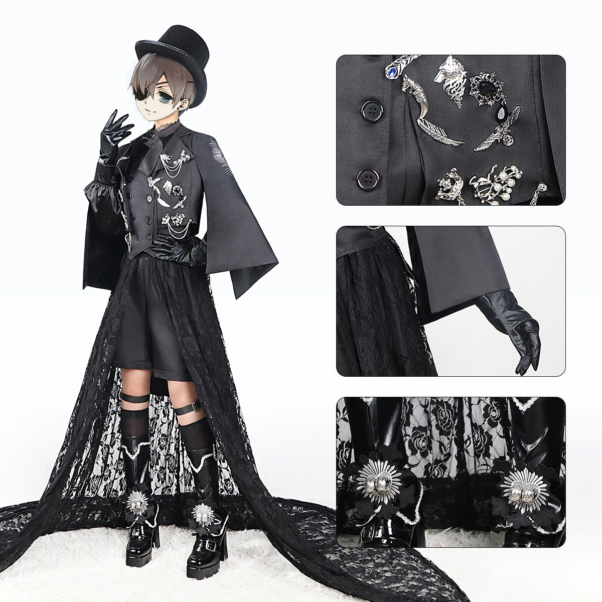 Black Butler Ciel Fifteenth Anniversary Outfit Costume Set