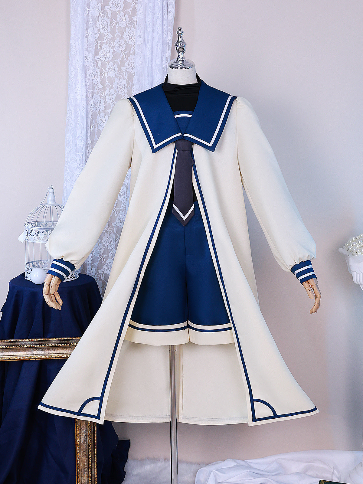 Black Butler Ciel Phantomhive Scalloped Clothes Costume Set