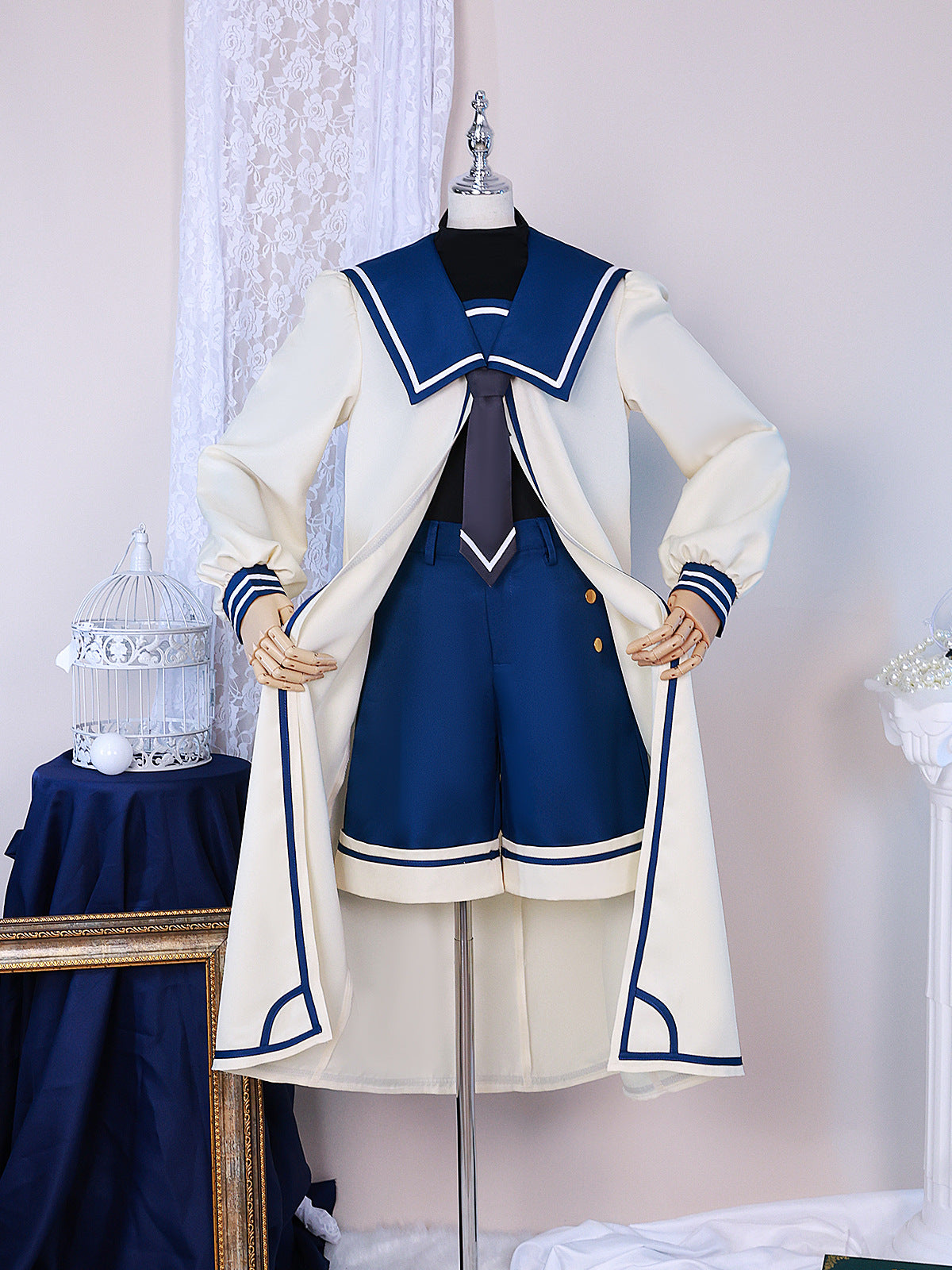 Black Butler Ciel Phantomhive Scalloped Clothes Costume Set