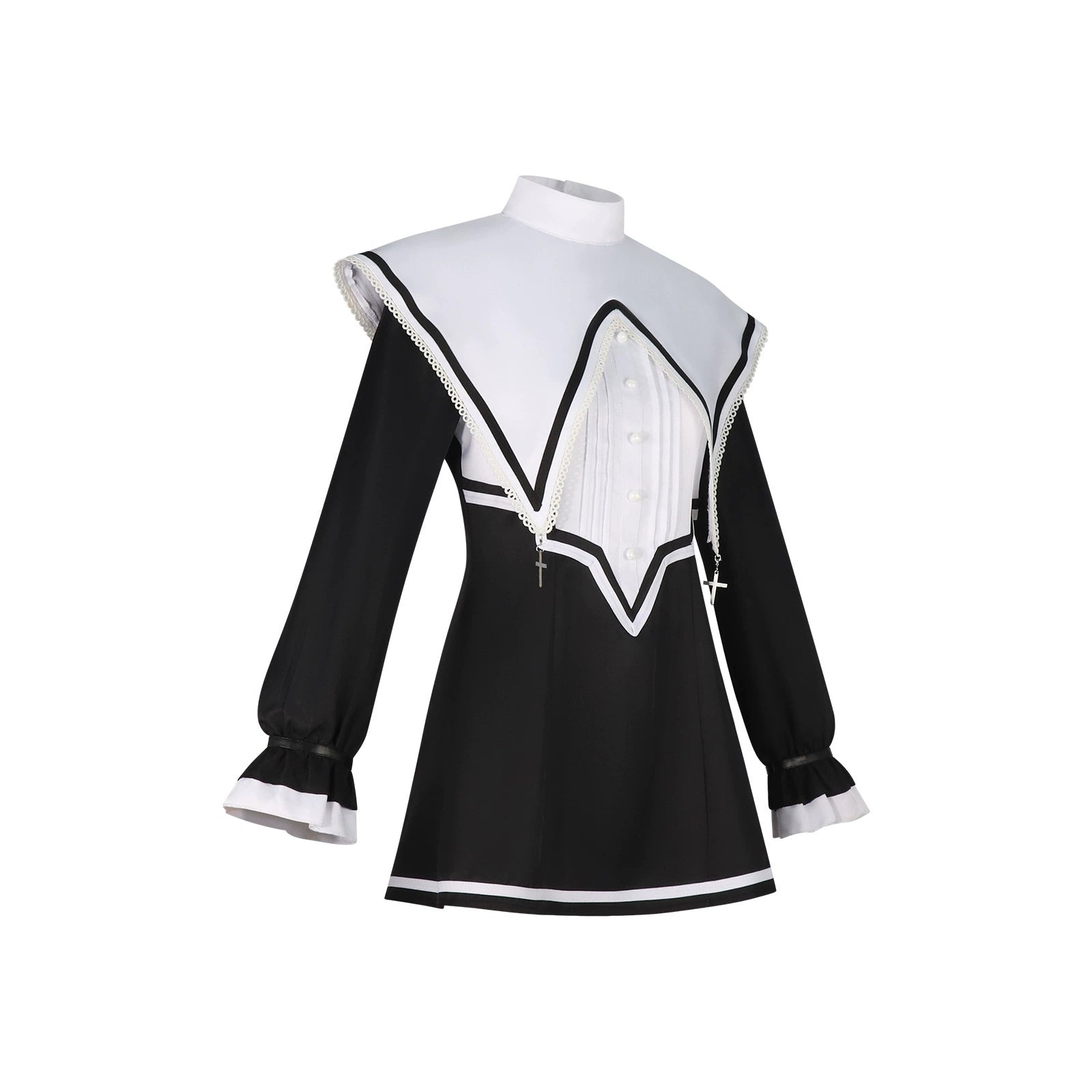 Akiyama Mizuki Project Sekai Nonnen-Kleid Cosplay Kostuem Damen Schwarz