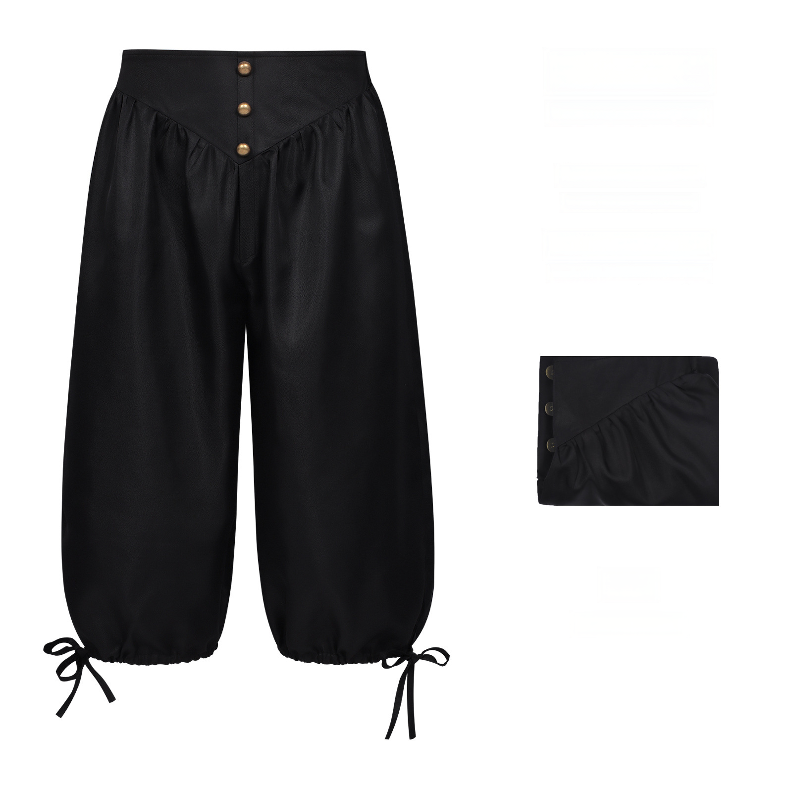 Piraten-Pluderhose – Schnürbundhose in 3 Farben, HERREN
