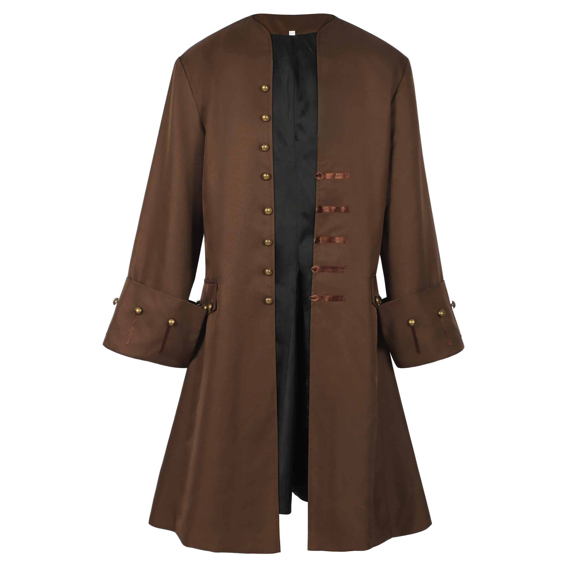 Piraten-Jacke Steampunk – mittelalterlicher Mantel für Halloween, HERREN