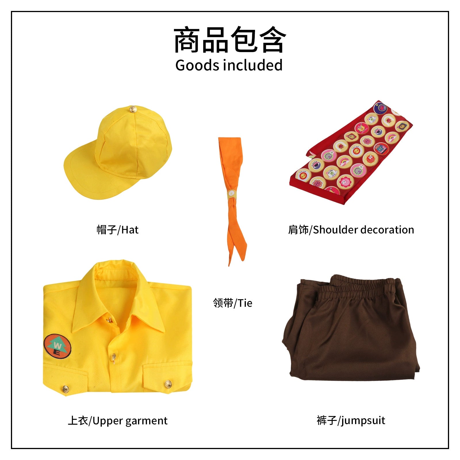 Russell Badge Up Pfadfinder-Set Cosplay Kostuem Damen