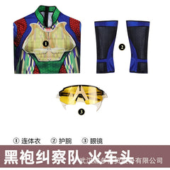 A-Train The Boys Jumpsuit Cosplay Kostuem Damen Rot Blau