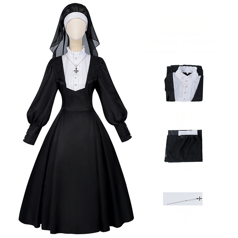 Nonnen & Schwester-Kollektion – Habit und Krankenschwester-Kleid für Theater, DAMEN