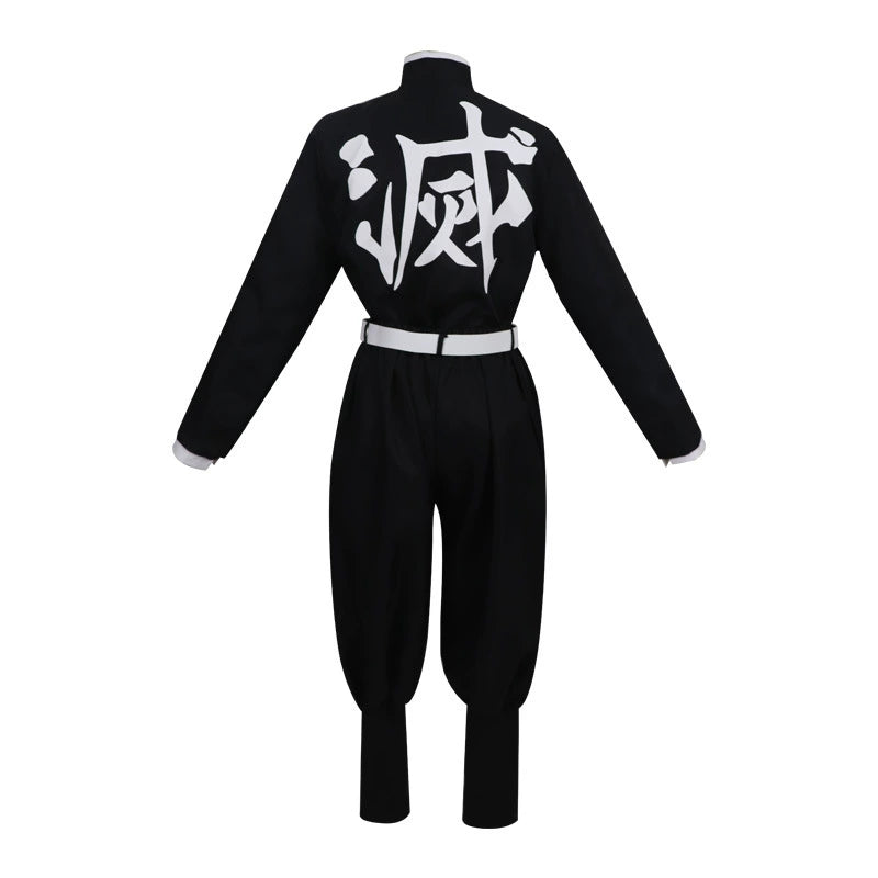 Gyomei Himejima Demon Slayer Jäger-Uniform Cosplay Kostuem Damen Grau