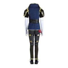 Vi League of Legends Anzug Cosplay Kostuem Damen Dunkelblau Gold