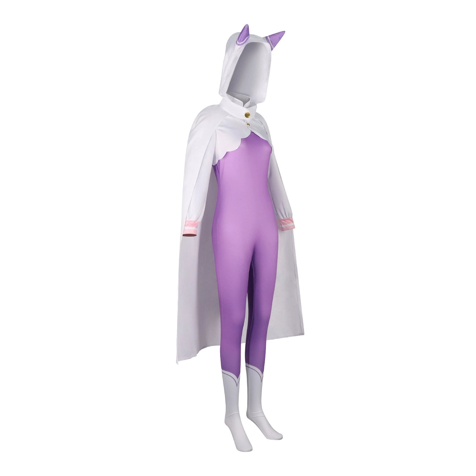 Emilia Re:Zero Violetter Catsuit Cosplay Kostuem Damen