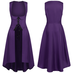 Steampunk-Schnürkleid – ärmelloses Korsettkleid für Halloween, DAMEN