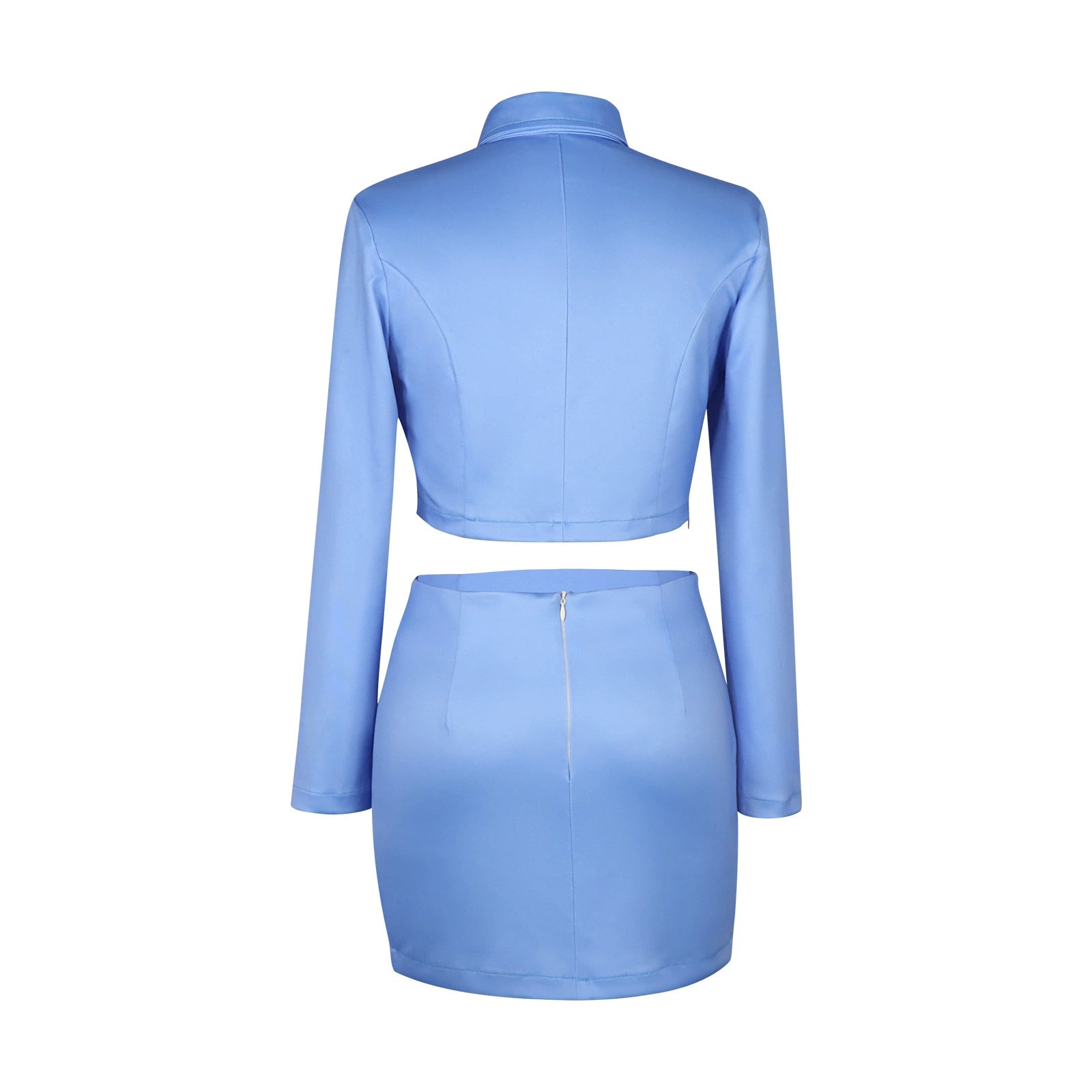 Leeloo The Fifth Element Blaues Stewardess-Kleid Cosplay Kostuem Damen