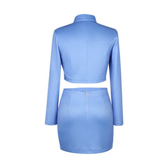 Leeloo The Fifth Element Blaues Stewardess-Kleid Cosplay Kostuem Damen