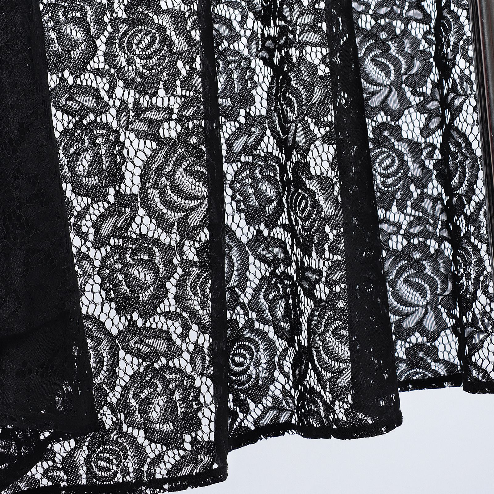 Spitze-Kapuzenumhang – Gothic Cape mit Häkelspitze, Einheitsgröße