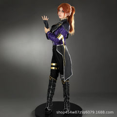 Maelle Clair Obscur 33 Uniform Cosplay Kostuem Damen Violett