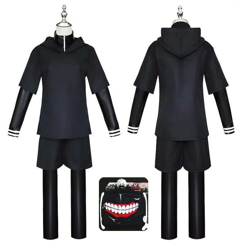 Ken Kaneki Kampf Tokyo Ghoul Kampf Anzug Set Cosplay Kostuem Damen