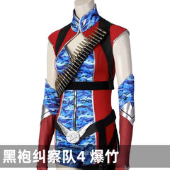 Firecracker The Boys Anzug Cosplay Kostuem Damen Rot Blau