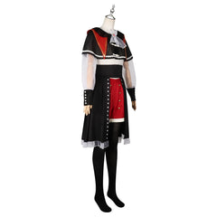 Mutsumi Ave Mujica BanG Dream Schwarzes Gothic Kleid Cosplay Kostuem Damen