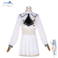 Janus Azur Lane JK-Uniform Cosplay Kostuem Damen Weiß Blau