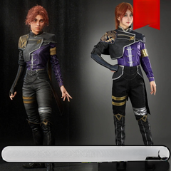 Maelle Clair Obscur 33 Uniform Cosplay Kostuem Damen Violett