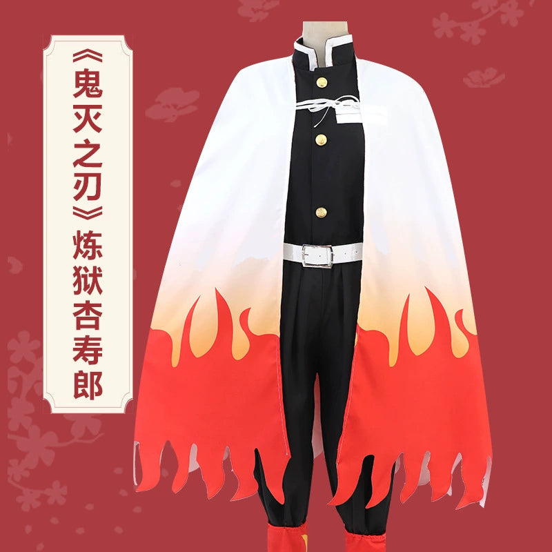 Rengoku Aniki Demon Slayer Flame Hashira Cosplay Kostuem Damen